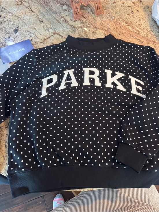 Parke Sweaters - Parke Limited Edition: Black Polka Dot MockNeck